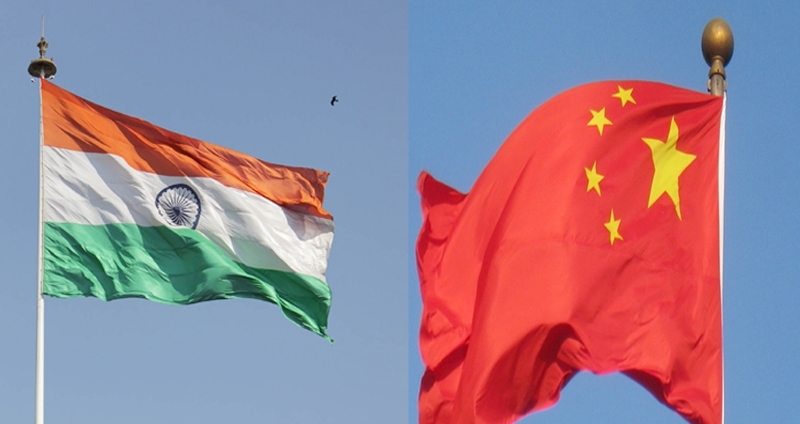 india-and-china-flag