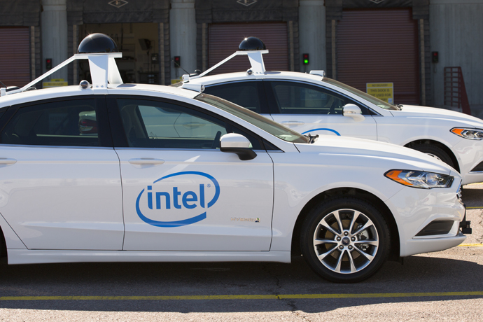 Intel’s self-driving cars