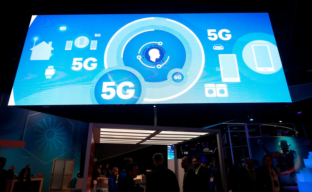 a-video-promotes-the-g-mobile-wireless-standard-at-the-qualcomm-booth-during-the-ces-in-las-vegas