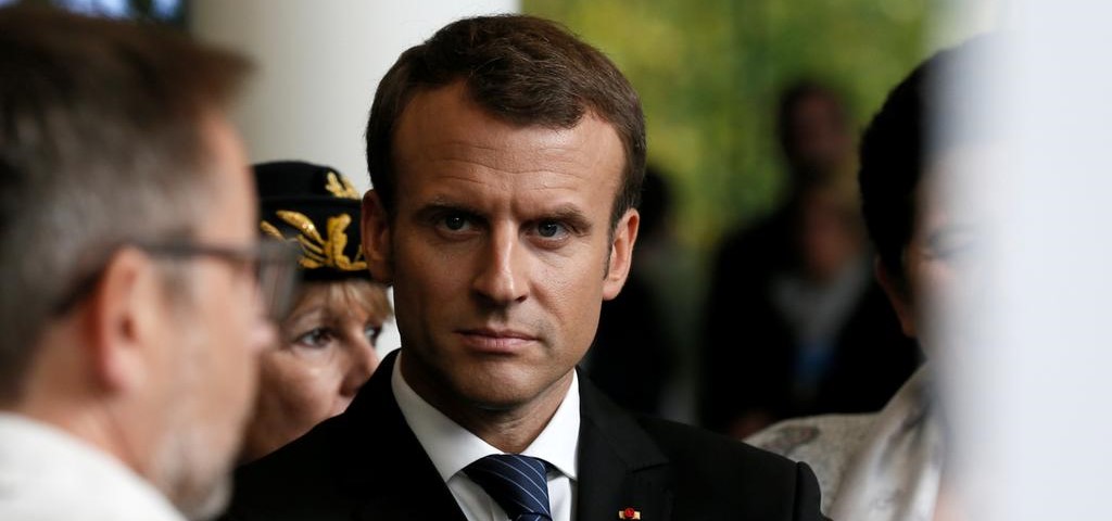 French-President-Emmanuel-Macron-attends-for-the-inauguration-of-the-Institute-of-Mathematics-of-Orsay-near-Paris