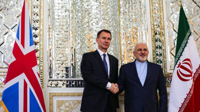 British Foreign Secretary Jeremy Hunt visits Iran