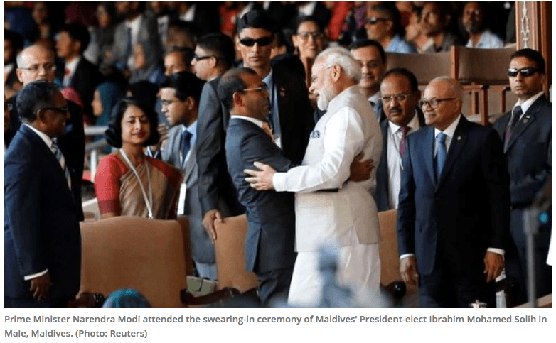 A win for India in the Maldives