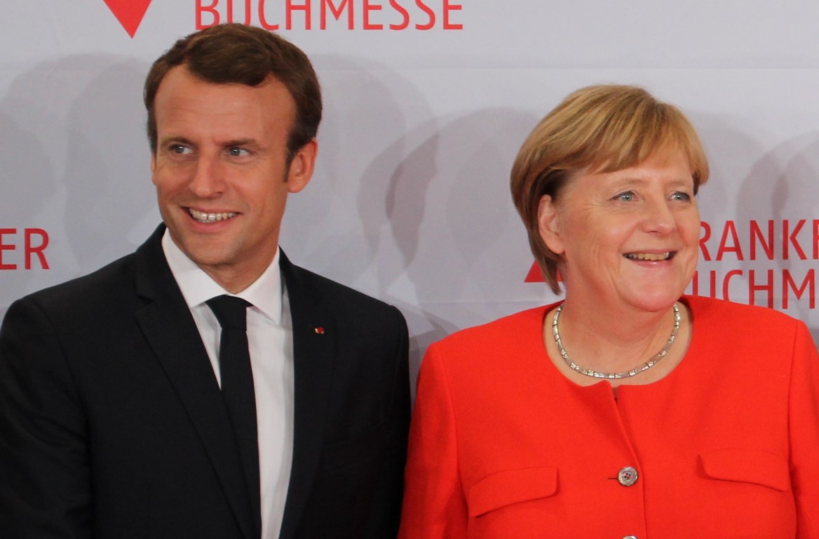 Macron and Merkel spar over EU leadership